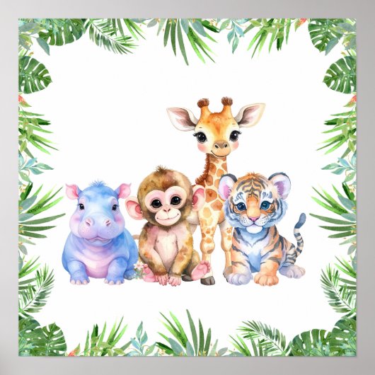 Tropische Jungtiere Poster (Vorne)