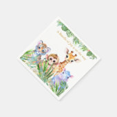 Tropische Jungtiere Serviette (Ecke)