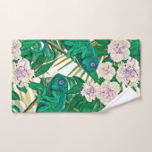 Tropische Kamelien u. Chamäleone Badhandtuch Set (Handtuch)