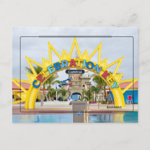 Tropische karibische Reisefotografie als Souvenir Postkarte