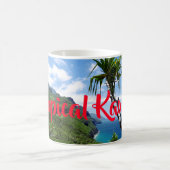 Tropische Kauainepali-Küste Hawaii Kaffeetasse (Mittel)