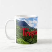 Tropische Kauainepali-Küste Hawaii Kaffeetasse (Links)