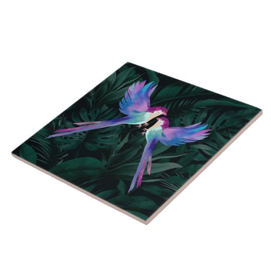 Tropische Keramik Fliese (Seite)