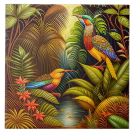 Tropische Keramik Fliese