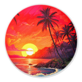 Tropische Keramik Türknopf/Rumpf Keramikknauf