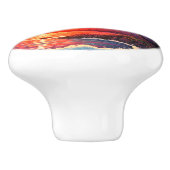 Tropische Keramik Türknopf/Rumpf Keramikknauf (Seitenansicht)