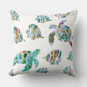 Tropische Kinderzimmer Fische und Meeresschildkröt Kissen (Vorderseite)