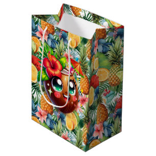 Tropische Kokosnuss Mittlere Geschenktüte