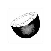 Tropische Kokosnüsse Briefmarke aus Kautschuk Gummistempel (Prägung)