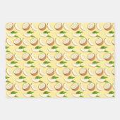 Tropische Kokosnüsse Geschenkpapier Set (Vorderseite)