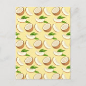 Tropische Kokosnüsse Postkarte (Vorderseite)