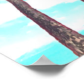 Tropische Kokospalmen aus Fidschi - Reise Poster (Ecke)