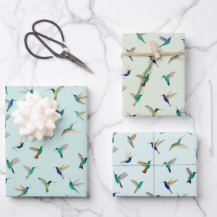 Tropische Kolibris Geschenkpapier Set