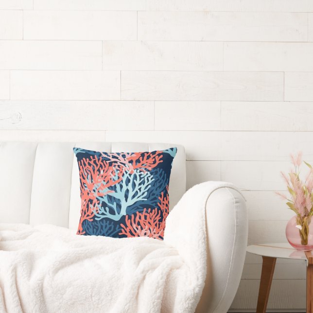Tropische Korallenakzente Kissen (Liege)