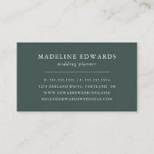 Tropische Korallenflora Visitenkarte (Rückseite)