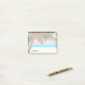 Tropische kühlende Strand-Szene Post-it Klebezettel (Auf Schreibtisch)