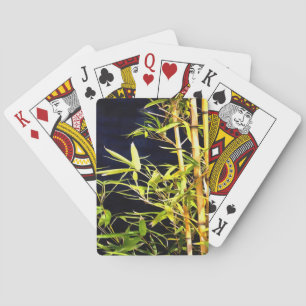 Tropische Kunst aus Bambus Spielkarten