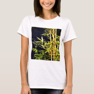 Tropische Kunst aus Bambus T-Shirt