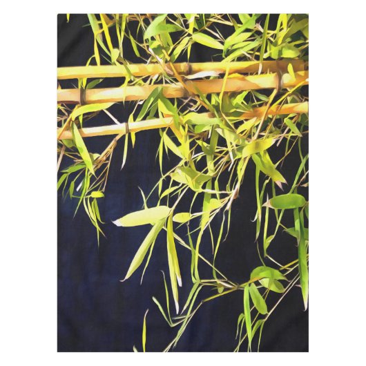 Tropische Kunst aus Bambus Tischdecke (Vorderseite)