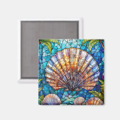 Tropische Kunst Magnet (Vorderseite/Rückseite)