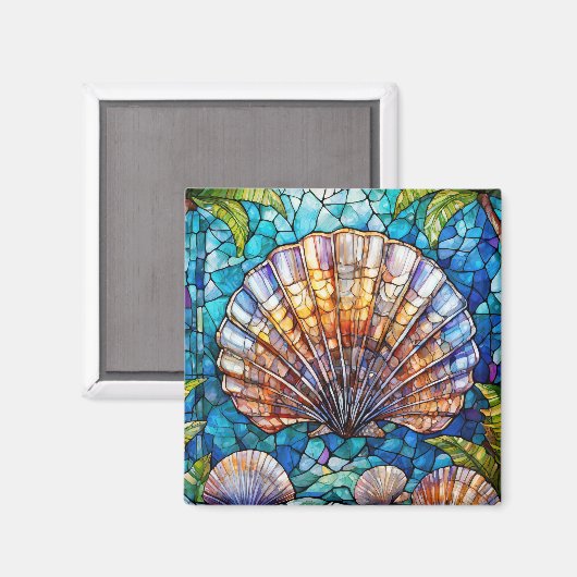 Tropische Kunst Magnet (Vorderseite/Rückseite)