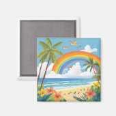 Tropische Kunst Magnet (Vorderseite/Rückseite)