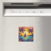 Tropische Kunst Magnet (In Situ (Geschirrspüler))