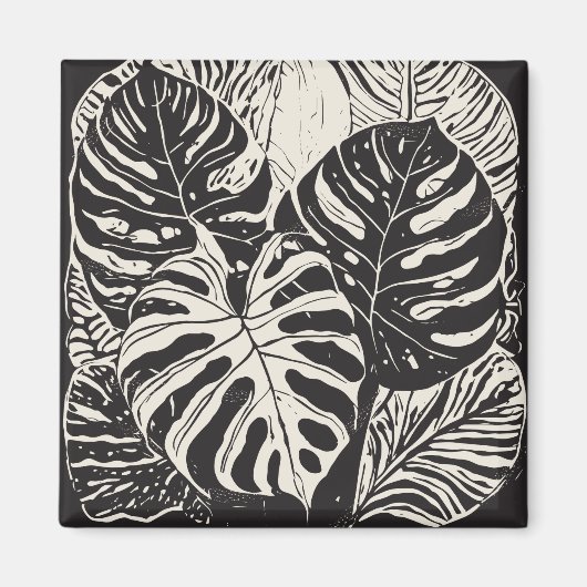 Tropische Kunst Magnet (Vorne)