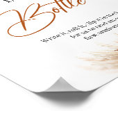 Tropische Kupfer rostige Blume Meldung in einer Fl Poster (Ecke)