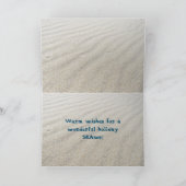 Tropische Küste Meer 'n Grüße Weihnachten (Innenseite)