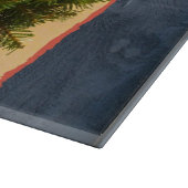 Tropische Küste 'Meer 'n Grüße Weihnachten Schneidebrett (Ecke)