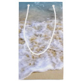 tropische Küste mit lautem Wellengang Kleine Geschenktüte (Rückseite)