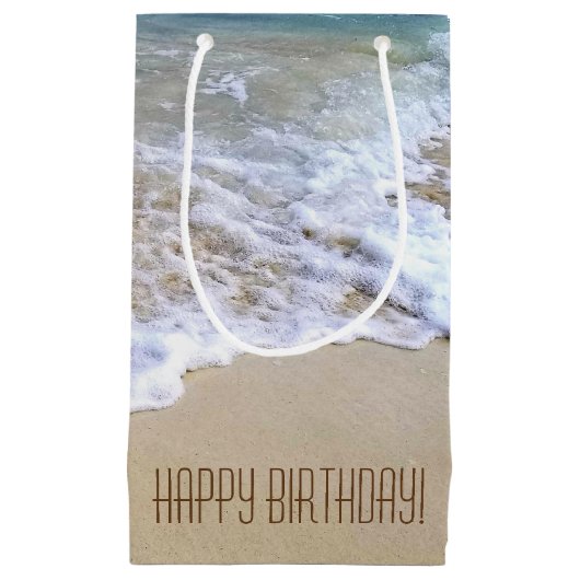 tropische Küste mit lautem Wellengang Kleine Geschenktüte (Vorderseite)