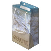 tropische Küste mit lautem Wellengang Kleine Geschenktüte (Vorderseite Schrägansicht)