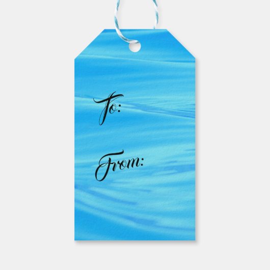 Tropische Küste Seashell Weihnachten Geschenkanhänger (Rückseite)