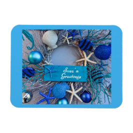 Tropische Küste Seashell Weihnachten Magnet