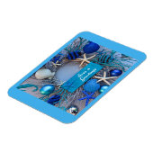 Tropische Küste Seashell Weihnachten Magnet (Linke Seite)