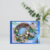 Tropische Küstenfische Meer in Grüße Urlaub Postkarte (Stehend Vorderseite)