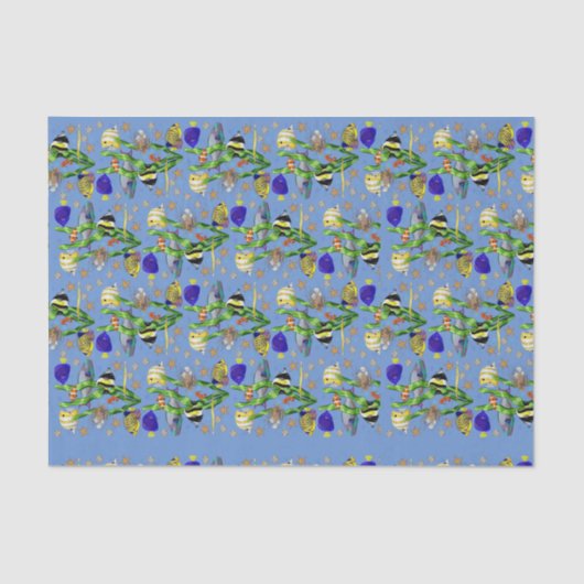 Tropische Küstenfische Seidenpapier (Vorderseite)