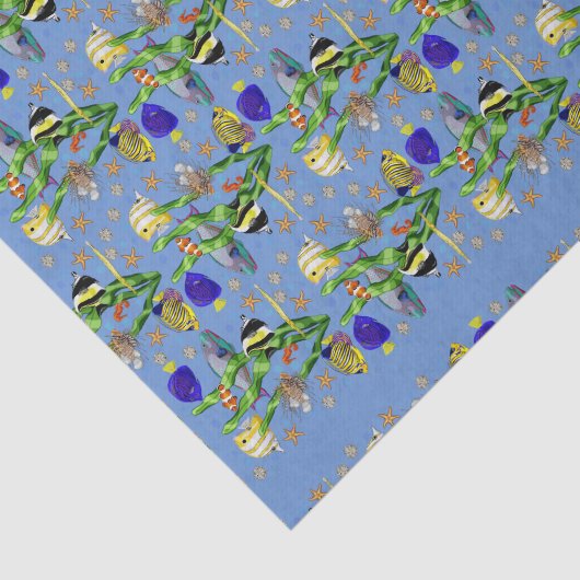 Tropische Küstenfische Seidenpapier (Ausschnitt)