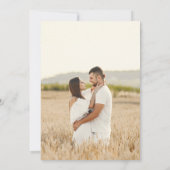 Tropische Küstenhandgezogene Blume Muscheln Hochze Save The Date (Rückseite)