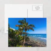 Tropische Küstenlinie Postkarte (Vorne/Hinten)