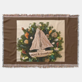 Tropische Küstenmeere & Grüße Weihnachten Decke