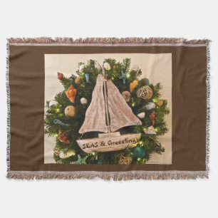 Tropische Küstenmeere & Grüße Weihnachten Decke