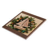 Tropische Küstenmeere & Grüße Weihnachten Fliese (Seite)