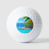 Tropische Lagune Golfball (Vorderseite)