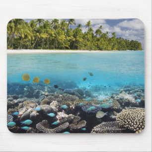 Tropische Lagune in SüdAri Atoll Mousepad