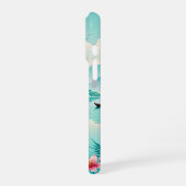 Tropische Lagune mit Kirschblüten - Gehäuse mit iP iPhone Hülle (Linke Seite)