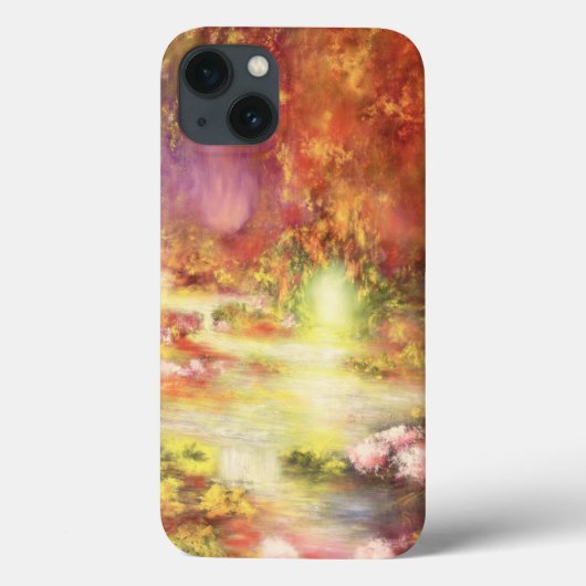 Tropische Landschaft 1990 Case-Mate iPhone Hülle (Rückseite)