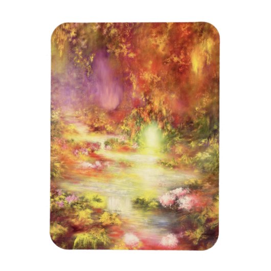 Tropische Landschaft 1990 Magnet (Vertikal)